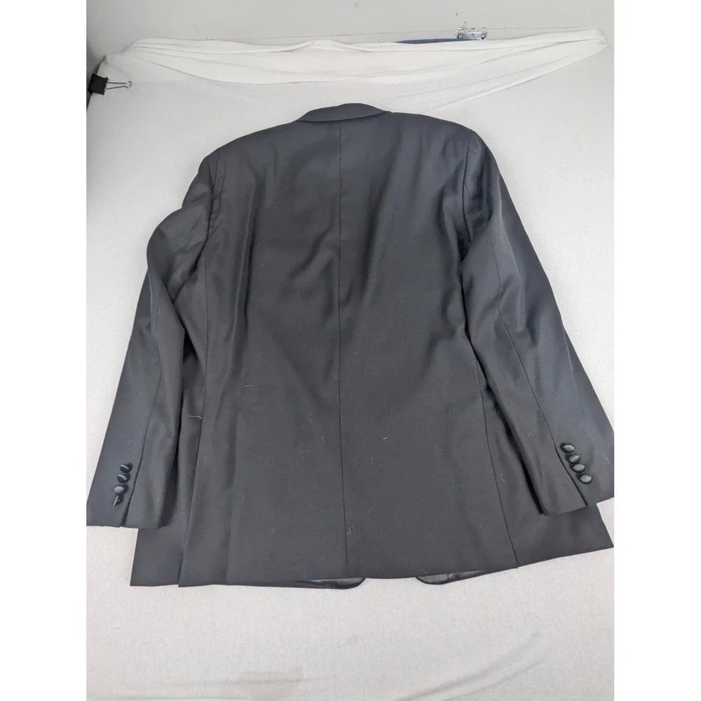 Lauren Ralph Lauren Mens 50L Black 100% Wool 2-Button Peak Lapel Tuxedo Jacket